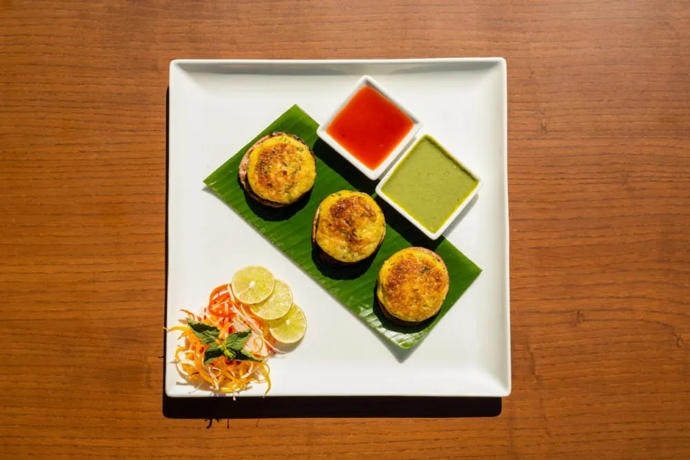 Hara Bhara Kebab Starter at Café Aketa Restaurant — Hotel Aketa Dehradun