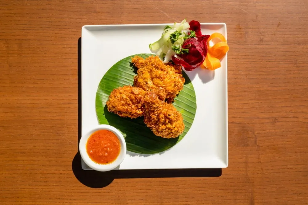 Crispy Fried Chicken Starter at Café Aketa Restaurant — Hotel Aketa Dehradun