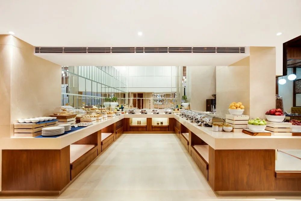Breakfast Buffet Spread at Café Aketa Restaurant — Hotel Aketa Dehradun