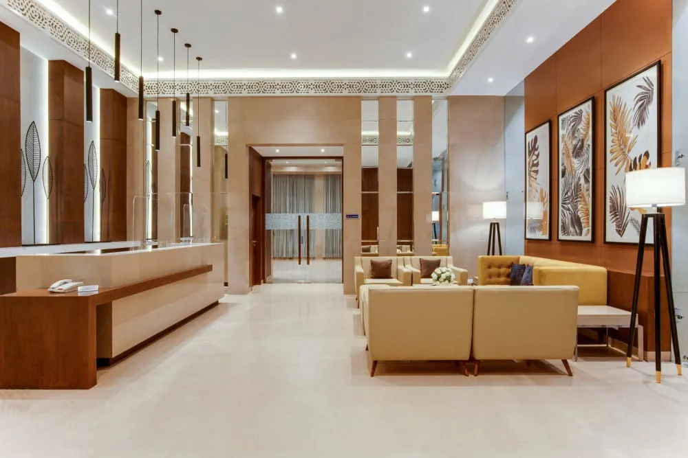 Hotel Aketa Corridor and Lobby Interiors — Rajpur Road Dehradun