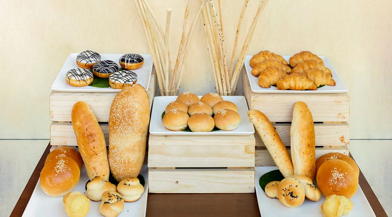 Complimentary Breakfast Bakery at Café Aketa — Hotel Aketa Dehradun