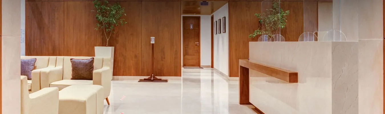 Elegant Hotel Lobby and Reception Area — FAQ Hotel Aketa Dehradun