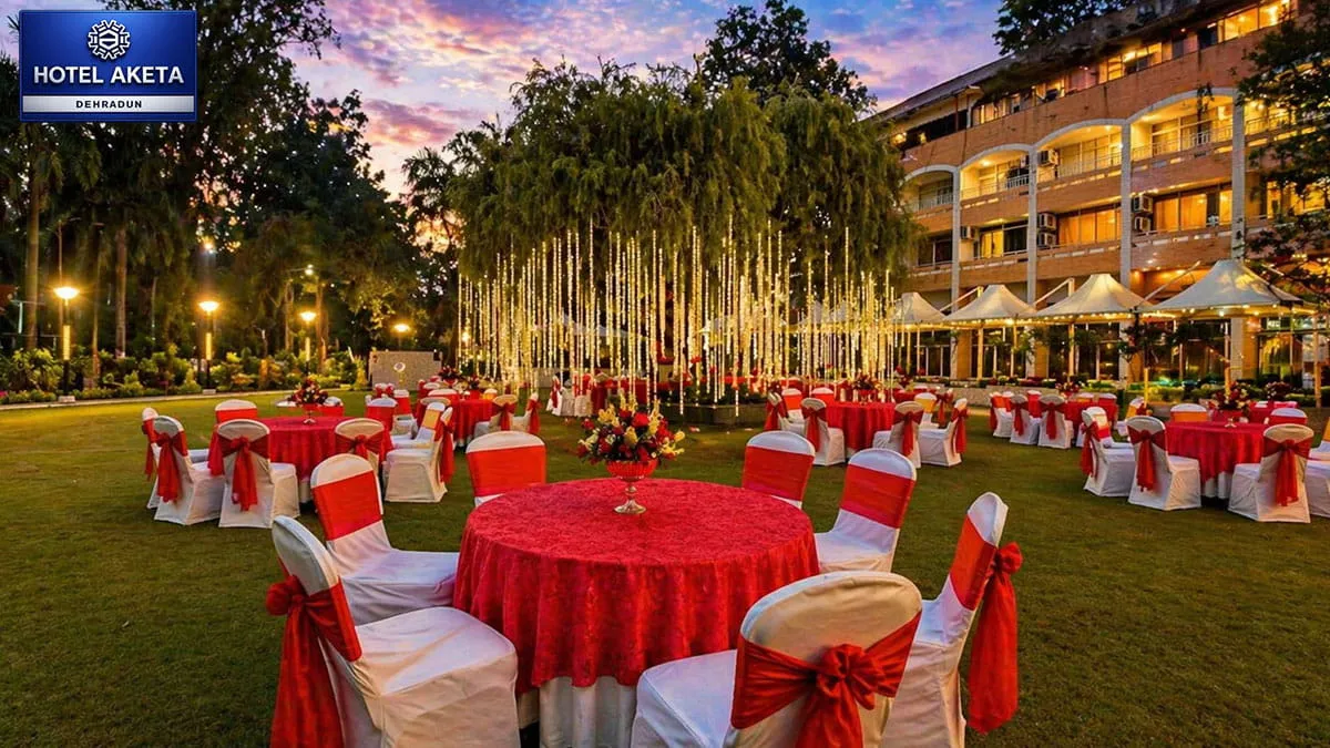 Hotel Aketa Bottle-Brush Garden wedding banquet Dehradun