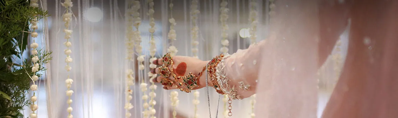 Bridal Hands with Bangles and Floral Decor — Weddings at Hotel Aketa Dehradun